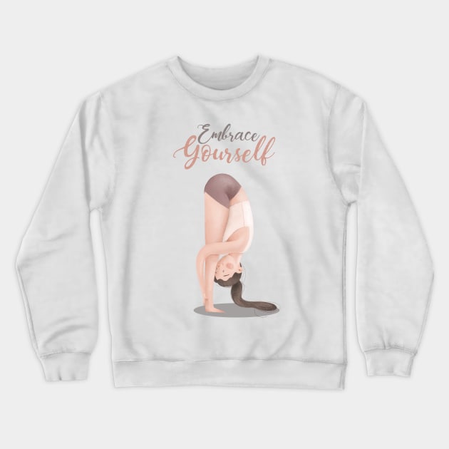Embrace Yourself Crewneck Sweatshirt by Gummy Illustrations